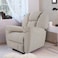 Penhaligon's Padded Linen RocKing Recliner Chair - Light Beige - Penhaligon's
