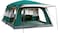 Toby&rsquo;s New 8-12 person double layer outdoor camping tent two bedrooms and a living room family cabin (Green)