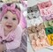 SHOWAY 6PCS Baby Girl Nylon Headbands and Bows Super Soft Stretchy Elastic Turban Knotted Hairbands Hair Bands Hair Accessories For Newborn Baby Girls Infant Toddlers Kids (Assorted Colors)
