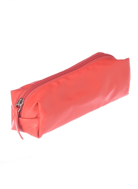 Zipper closure solid pencil case 22 cm x 7 cm