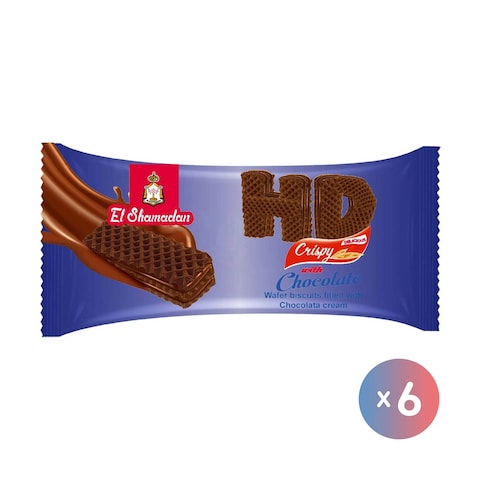اتش دي بسكويت وايفر شوكولاتة - 6 قطع