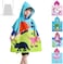 Generic Athaelay Dinosaurs Kids Bath/ Pool/ Beach Hooded Poncho Towel - Super Soft &amp; Absorbent Poncho Towel, Measures 24 Inch X 24 Inch With Portable Bag
