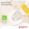 Pigeon SofTouch Peristaltic Plus Wide Neck Silicone Teat 01869 Large Clear 2 PCS
