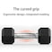 H PRO Barbell Set of 2 Hex Rubber Dumbbell with Metal Handles, Pair of 2 Heavy Dumbbells  ( 5KG x 2 )