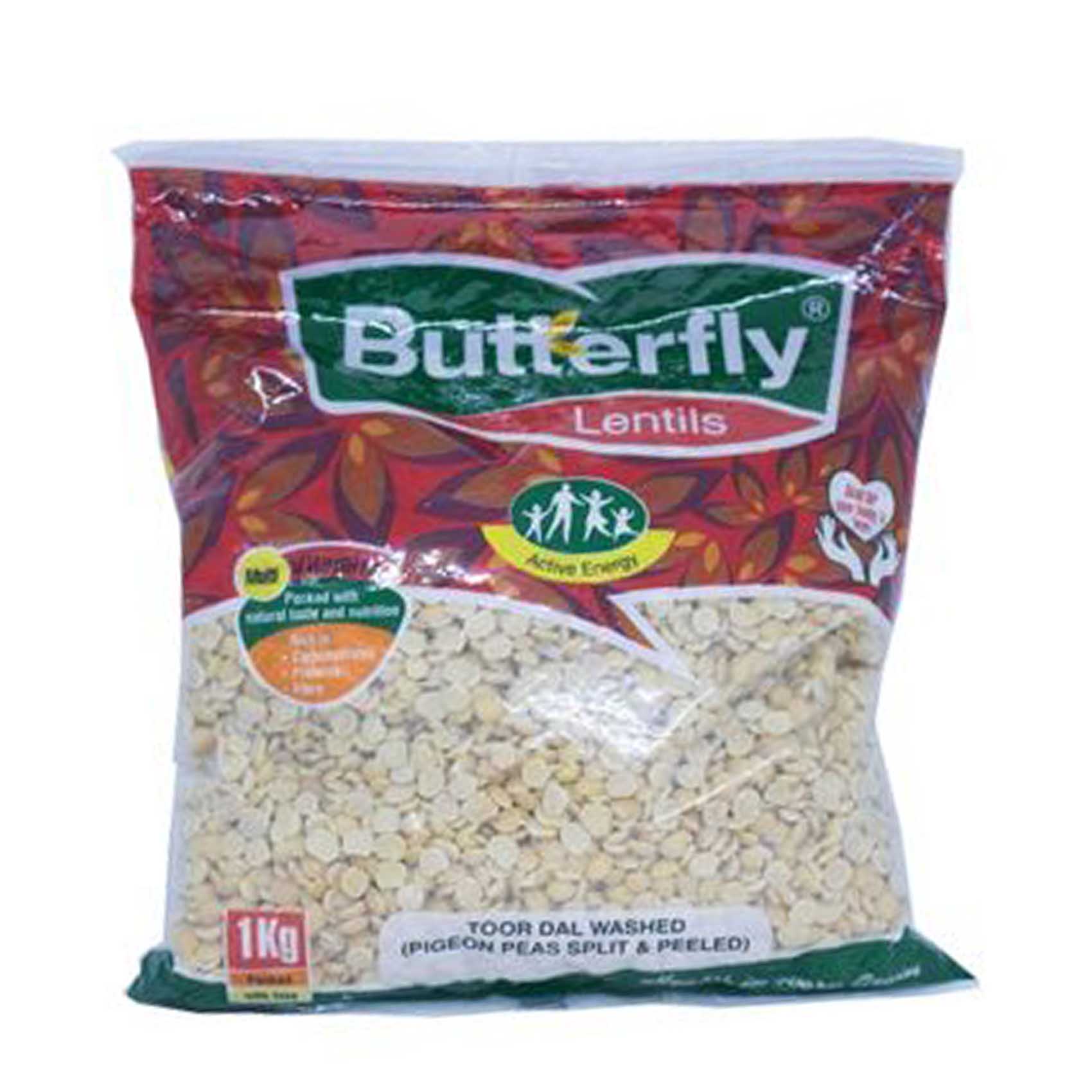 Butterfly Washed Toor Dal 1Kg