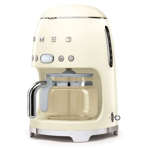 Smeg 50&#39;s Style Drip Filter Coffee Machine DCF02CRUK Cream 1050W