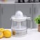 Olsenmark Citrus Juicer- OMCJ1818E/ for Squeezing Orange Juice, Lemon, and so on/ Deluxe ABS Body with Transparent Jug, 0.8 liter/ 2 Way Rotation, Detachable Caps and Cones for Easy Cleaning