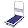 Showay Folding Hand Cart Platform Trolley Heavy Duty Folding Hand Trucks Hand Folding Truck Cart With Mute Wheels, 100Kg Load Capacity, 7 Colors, 2 Sizes (Color : Blue, Size : 73X47X84cm)