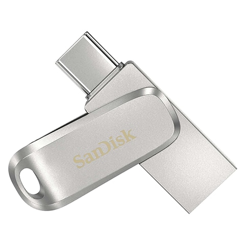 SanDisk Ultra Dual Drive Luxe USB Type-C Flash Drive 512GB Silver