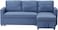 Galaxy Design Devan Sofa Cum Bed With Cushions Dark Blue Color - Size ( 210D x 160W x 95H ) cm Model GDF-D06.