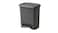 Pedal bin, dark grey, 25 l