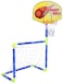 ULTIMAX Football Basketball Toy Set Basketball Hoop and Football 2-in-1 Basketball Stand Soccer Set Sports Game Toy Outdoor Indoor Port Activities Gift Toys for Kids