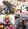 Uaejj 50/Set Multi Color Foil Balloon Party Supplies Banner Paper Garland For Happy Birthday Party Decoration Kids Baby Party Supplies Air Wedding Decoration Metallic Balloons