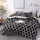 GOLDEN HOME  6-Piece King Size Duvet Cover Set, 1 Duvet Cover + 1 Fitted Sheet + 4 Pillow Cases, Microfibre, Muesli