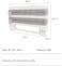 Triple Paper Stand/Dispenser with Cutter for Foil, Tissue and Nylon, GRAY