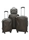 Morano 5-Piece Luggage Trolley Bag Set Dark Coffee