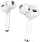 AhaStyle 3 Pairs Silicone Earbuds Covers Case for Apple AirPods 1 Storage Hook Pouch, Anti-Slip Ear Tips (3 Pairs Large, White)