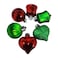 Christmas Mini Assortment R/Gr 4cm 24Ct