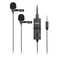 Boya Dual Omni-Directional Lavalier Microphone BY-M1DM Black