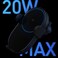 Xiaomi Wireless Car Charger 20W Max Electric Auto Pinch 2.5D Glass Ring Lit Charging for Smartphone