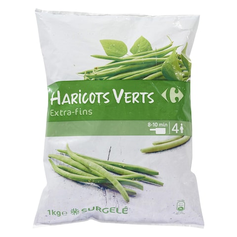 Carrefour Frozen Extra Thin Green Beans 1Kg