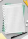 Lowha Spiral Notebook With 60 Sheets And Hard Paper Covers With Sea Ocean Theme Design, For Jotting Notes And Reminders, For Work, University, School