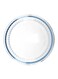 Royalford High Borosilicate Glass Food Container Clear/Blue 0.4L