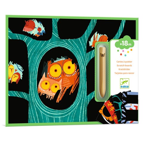 Djeco Learning About Animals Scratch Cards