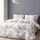 Luna Home-Queen/Double size 6 pieces, bedding set Leaves Design.