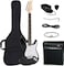 Best Choice Products Mike Music 40In Full Size Beginner Electric Guitar Starter Kit With Case, Strap, 10W Amp, Strings, Pick, Tremolo Bar (Black)