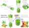 Generic Portable USB Juicer Cup Blender, 6 Blades In 3D, Rechargeable, 380ml - Green