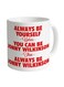 muGGyz Never Say Sorry For Being Honest Printed Coffee Mug White/Blue/Black 8x9.5x8centimeter