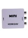 Generic - Mini HDMI2AV Adapter White