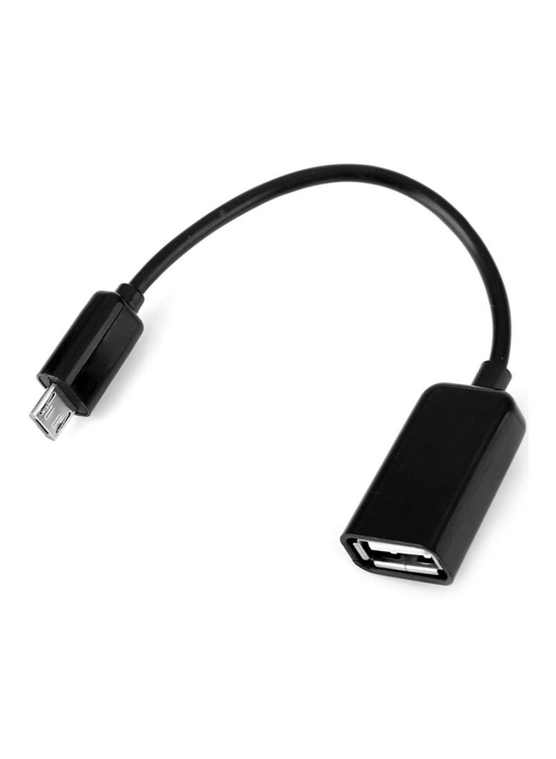 Generic Universal Micro USB Otg Cable Connector, Black