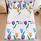 3-Piece King Size Printed Flat Sheet Set 1 Flat Sheet + 2 Pillow Cases Microfibre MOXIE