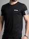 Mei Stylish Men T-Shirt And Shorts Set Suitable For Indoor And Outdoor, XXXL Size, Black