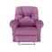 American Polo Velvet Rocking &amp; Rotating Recliner Chair - Light Purple - American Polo