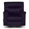 In House Velvet Rocking &amp; Rotating Recliner Chair - Dark Purple - AB01