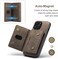 Excuse Premium Case For iPhone 14 Pro Max, Leather Phone Case Back Cover Magnetic Detachable Trifold Wallet Card Holder For iPhone 14 Pro - Coffee
