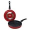 Star Gift Non Stick Marble Coated Frying Pan 24Cm Redblack
