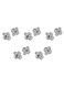 Generic - 10-Piece Threaded Screw Mounting Adapter Set Silver