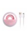 Generic - Led Ring Selfie Light For Smartphone Pink/White