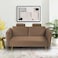In House Rosela 2 In 1 Sofabed Velvet Upholstered - Light Brown