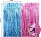 Party Time 35pcs Gender Reveal Party Decoration Supplies Blue Pink White Confetti Mylar Latex Balloon Garland Kit Boy or Girl Metallic Tinsel Foil Fringe Curtain with Balloon Arch Strip for Baby Showe