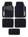 SPARCO CARPET CAR MATS, BLACK/BLUE, 5PCS/SET