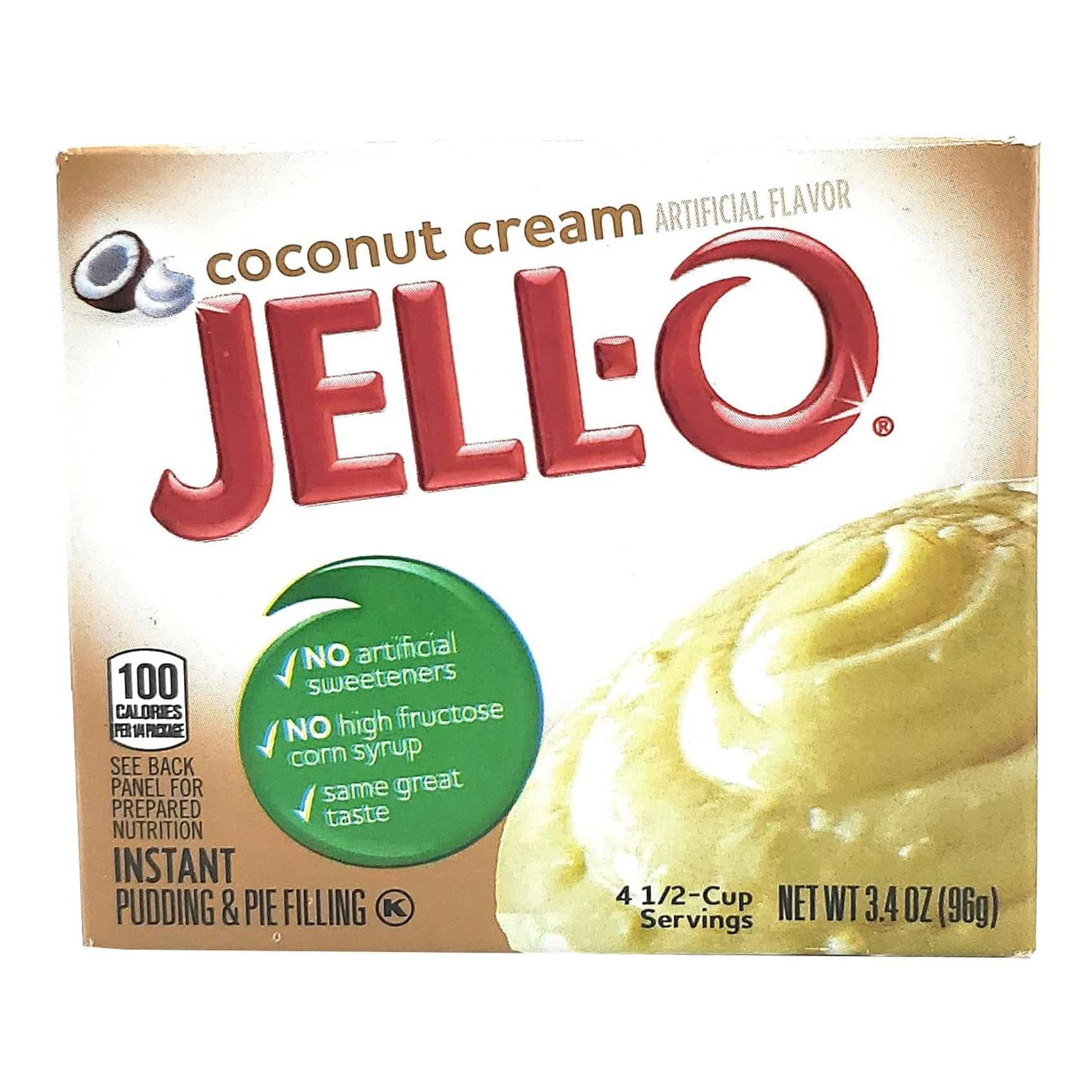 Buy Jell-O Instant Pudding and Pie Filling Coconut Cream 96g Online ...
