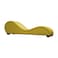 In House Romantic Chaise Longue Luxury And Romantic Design Sofa With Bed Mode Of Velvet Fabric With Lower Decorative Brown Buttons - Gold