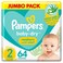 Pampers Aloe Vera Taped Diapers, Size 2, 3-8kg, Jumbo Pack, 64 Diapers
