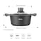 Fissman Stockpot Prestige 20cm With Glass Lid And Induction Bottom - Aluminium With Non-Stick Coating