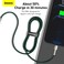 Baseus USB-C to Lightning Fast Charging Data Transfer Cable Type-C PD 20W Cafule Series Fast Power Delivery 1m Green